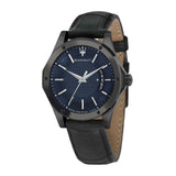 Maserati Circuito Blue Dial Black Leather Strap Watch For Men - R8851127002 Authentic Buy Shop Now