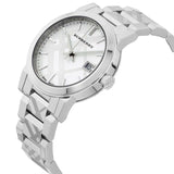 Burberry The City White Dial Silver Steel Strap Watch for Women - BU9144 Authentic Buy Shop Now