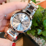 Burberry The City Silver Dial Silver Steel Strap Watch for Women - BU9035 Authentic Buy Shop Now