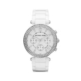 Michael Kors Parker White Dial White Ceramic Strap Watch for Women - MK5654 Authentic Buy Shop Now