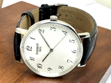 Tissot Everytime Desire Medium White Dial Black Leather Strap Watch For Men - T109.410.16.032.00 Authentic Buy Shop Now