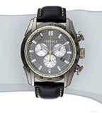 Versace V Ray Chronograph Grey Dial Black Leather Strap Watch for Men - VDB020014 Authentic Buy Shop Now