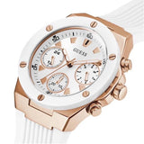 Guess Athena White Dial White Rubber Strap Watch For Women - GW0030L3 Authentic Buy Shop Now