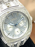 Bulova Crystal Collection Phantom Silver Dial Silver Steel Strap Watch for Men - 96C002 Authentic Buy Shop Now