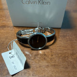 Calvin Klein Seduce Black Dial Two Tone Steel Strap Watch for Women - K4E2N111 Authentic Buy Shop Now