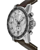 Tissot Supersport Chrono Silver Dial Brown Leather Strap Watch for Men - T125.617.16.031.00 Authentic Buy Shop Now