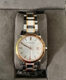 Burberry The City White Dial Two Tone Steel Strap Watch for Women - BU9105 Authentic Buy Shop Now