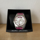 Marc Jacobs Baby Dave Silver Dial Purple Leather Strap Watch for Women - MBM1262 Authentic Buy Shop Now