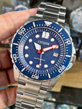 Citizen Promaster Mechanical Blue Dial Silver Steel Strap Watch For Men - NJ0121-89L Authentic Buy Shop Now