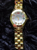 Marc Jacobs Rivera White Dial Gold Steel Strap Watch for Women - MBM3137 Authentic Buy Shop Now