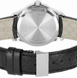 Gucci G Timeless Quartz Black Dial Black Leather Strap Watch for Men - YA126413 Authentic Buy Shop Now