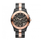 Marc Jacobs Blade Chronograph Grey Dial Two Tone Steel Strap Watch for Women - MBM3180 Authentic Buy Shop Now