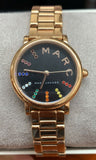 Marc Jacobs Roxy Black Dial Rose Gold Steel Strap Watch for Women - MJ3569 Authentic Buy Shop Now