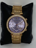 Michael Kors Parker Purple Dial Rose Gold Steel Strap Watch for Women - MK6169 Authentic Buy Shop Now