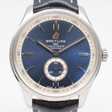 Breitling Premier Automatic 40mm Blue Dial Blue Leather Strap Mens Watch - A37340351C1P2 Authentic Buy Shop Now