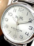 Coach Delancey White Dial Silver Steel Strap Watch for Women - 14502495 Authentic Buy Shop Now