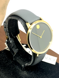 Movado 70th Anniversary Special Edition Grey Dial Grey Leather Strap Watch For Women - 0607140 Authentic Buy Shop Now