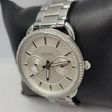 Fossil Tailor White Dial Silver Steel Strap Watch for Women - ES4262 Authentic Buy Shop Now