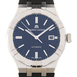 Maurice Lacroix Aikon Automatic Date Blue Dial Blue Silicone Strap Watch For Men - AI6008-SS000-430-4 Authentic Buy Shop Now