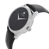 Gucci G Timeless Quartz Black Dial Black Leather Strap Watch For Men - YA1264031 Authentic Buy Shop Now