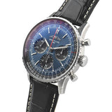 Breitling Navitimer B01 Chronograph 41 Blue Dial Black Leather Strap Watch for Men - AB0139241C1P1 Authentic Buy Shop Now