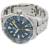 Tag Heuer Aquaracer Caliber 5 Match Timer Shinji Kagawa Edition Blue Dial Silver Steel Strap Watch for Men - WAY201H.BA0927 Authentic Buy Shop Now