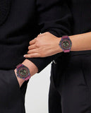 Versace Icon Active Chronograph Black Dial Purple Rubber Strap Watch For Men - VEZ701423 Authentic Buy Shop Now