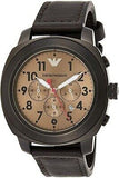 Emporio Armani Delta Chronograph Brown Dial Brown Leather Strap Dial Watch For Men - AR6055 Authentic Buy Shop Now