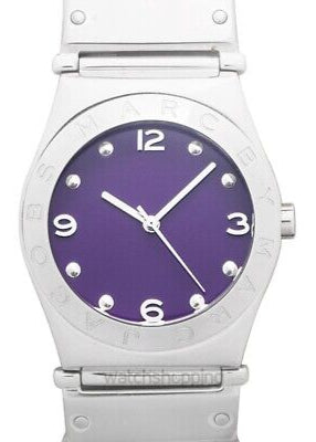 Marc Jacobs Purple Dial Silver Steel Strap Watch for Women - MBM3032 Authentic Buy Shop Now