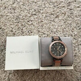 Michael Kors Parker Chronograph Grey Dial Two Tone Steel Strap Watch For Women - MK6440 Authentic Buy Shop Now