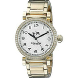 Coach Madison White Dial Gold Steel Strap Watch for Women - 14502397 Authentic Buy Shop Now