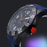 Tommy Hilfiger Cole Black Dial Blue Rubber Strap Watch for Men - 1790984 Authentic Buy Shop Now
