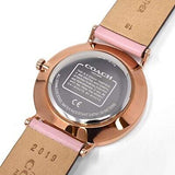 Coach Delancey Gold Dial Pink Leather Strap Watch for Women - 14503332 Authentic Buy Shop Now