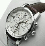 Tissot T Race PRC 200 Chronograph White Dial Brown Leather Strap Watch for Men - T17.1.516.32 Authentic Buy Shop Now