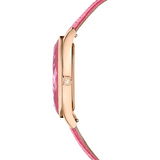 Swarovski Octea Nova Pink Dial Pink Leather Strap Watch for Women - 5650030 Authentic Buy Shop Now