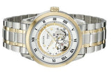 Bulova BVA Skeleton Silver Dial Two Tone Steel Strap Watch for Men - 98A123 Authentic Buy Shop Now