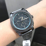 Fossil Machine Chronograph Grey Dial Grey Steel Strap Watch for Men - FS5172 Authentic Buy Shop Now