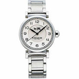 Coach Madison White Dial Silver Steel Strap Watch for Women - 14502394 Authentic Buy Shop Now