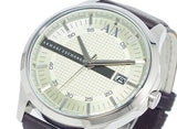 Armani Exchange Whitman Silver Dial Brown Leather Strap Watch For Men - AX2100 Authentic Buy Shop Now