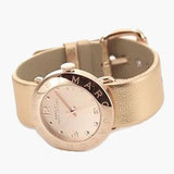 Marc Jacobs Amy Gold Dial Gold Leather Strap Watch for Women - MBM8627 Authentic Buy Shop Now