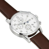 Hugo Boss Navigator White Dial Brown Leather Strap Watch for Men - 1513495 Authentic Buy Shop Now