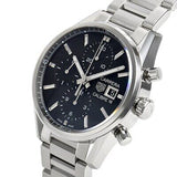 Tag Heuer Carrera Automatic Chronograph Black Dial Silver Steel Strap Watch for Men - CBK2110.BA0715 Authentic Buy Shop Now