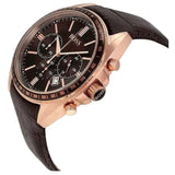 Hugo Boss Driver Chronograph Brown Dial Brown Leather Strap Watch For Men - HB1513093 Authentic Buy Shop Now