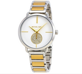 Michael Kors Silver Dial Two Tone Steel Strap Watch for Women - MK3679 Authentic Buy Shop Now