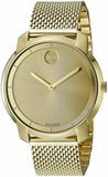 Movado Bold Gold Dial Gold Mesh Bracelet Watch for Women - 3600242 Authentic Buy Shop Now