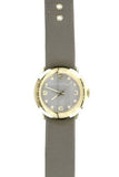 Marc Jacobs Amy Grey Dial Grey Leather Strap Watch for Women - MBM1287 Authentic Buy Shop Now