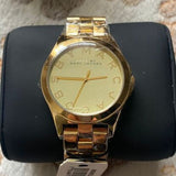 Marc Jacobs Henry Gold Dial Gold Steel Strap Watch for Women - MBM3211 Authentic Buy Shop Now