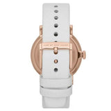 Marc Jacobs Baker White Dial White Leather Strap Watch for Women - MBM1283 Authentic Buy Shop Now