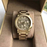Burberry The City Gold Dial Gold Steel Strap Watch for Women - BU9753 Authentic Buy Shop Now