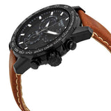 Tissot Supersport Chrono Black Dial Brown Leather Strap Watch for Men - T125.617.36.051.01 Authentic Buy Shop Now